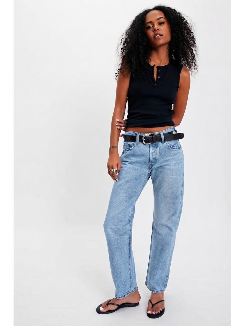 Levi's 501 Vintage 90s Light Wash Mid Rise Denim Jeans Size 28 x 30